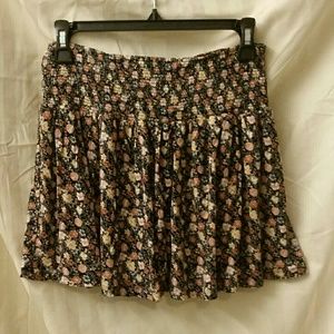 Floral Mini Skirt Boy Short Lining Forever 21 L